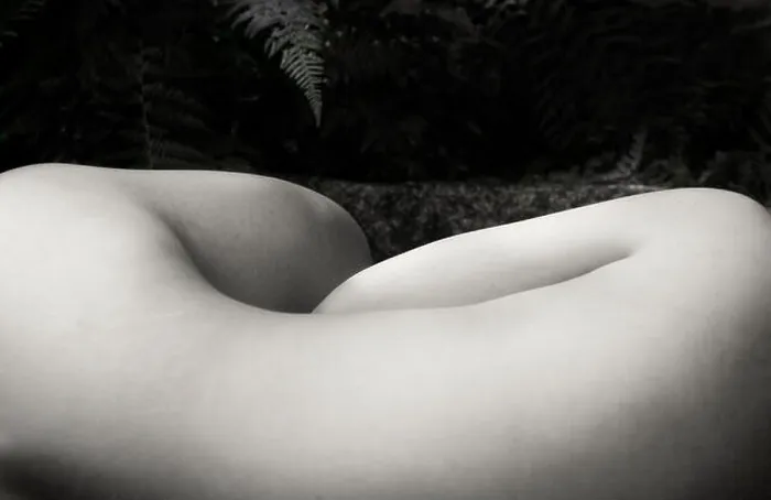 Framed Print : female nude lying down with back to camera Framed Print : female nude lying down with back to camera