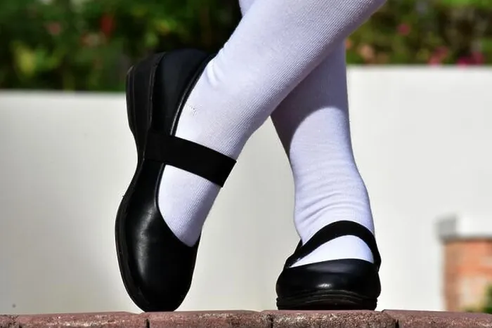 Framed Print : Female Shoes And White Socks Of Girl Relaxing