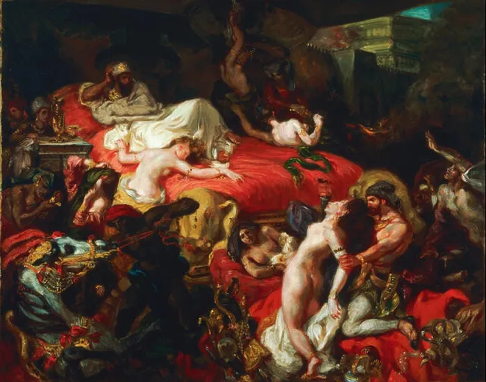 Framed Print : Ferdinand-Victor-Eugène Delacroix, French - The Death of Sardanapalus Framed Print : Ferdinand-Victor-Eugène Delacroix, French - The Death of Sardanapalus