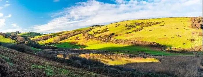 Framed Print : Fields and Farms over Man Sands from a drone, Brixham, Kingswear, Devon, England, Europe Framed Print : Fields and Farms over Man Sands from a drone, Brixham, Kingswear, Devon, England, Europe