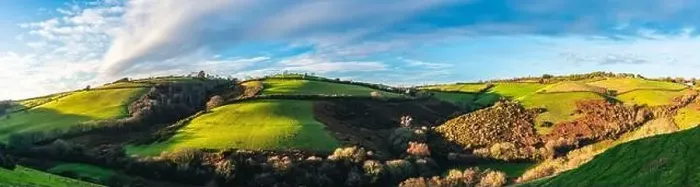 Framed Print : Fields and Farms over Man Sands from a drone, Brixham, Kingswear, Devon, England, Europe Framed Print : Fields and Farms over Man Sands from a drone, Brixham, Kingswear, Devon, England, Europe