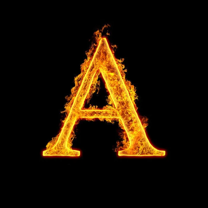Framed Print : Fire alphabet letter A isolated on black background Framed Print : Fire alphabet letter A isolated on black background