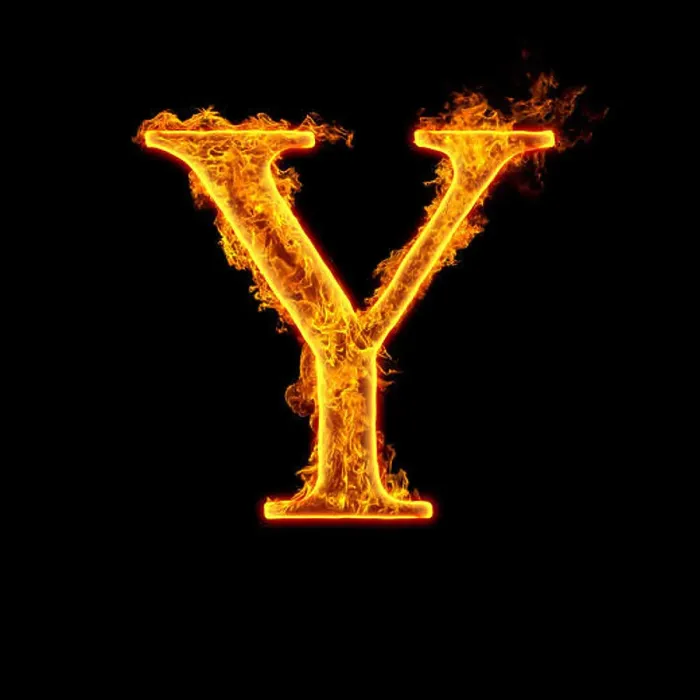 Framed Print : Fire alphabet letter Y isolated on black background Framed Print : Fire alphabet letter Y isolated on black background