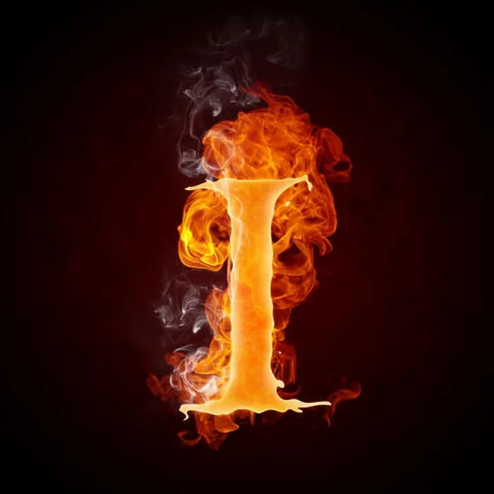 Framed Print : Fire Letters A-Z Framed Print : Fire Letters A-Z