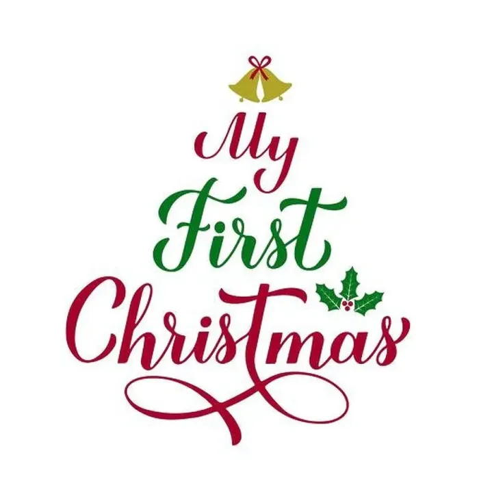 Framed Print : My First Christmas calligraphy hand lettering Framed Print : My First Christmas calligraphy hand lettering