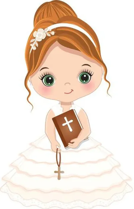 Framed Print : First Communion for Girl. Vector 1st Communion for Cute Little Girl Framed Print : First Communion for Girl. Vector 1st Communion for Cute Little Girl