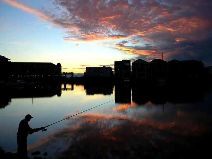 Framed Print : fishing fisherman, river, sunset, tranquil, still Framed Print : fishing fisherman, river, sunset, tranquil, still