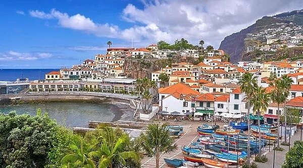 Fishing village Camara de Lobos, Madeira Island, Portugal