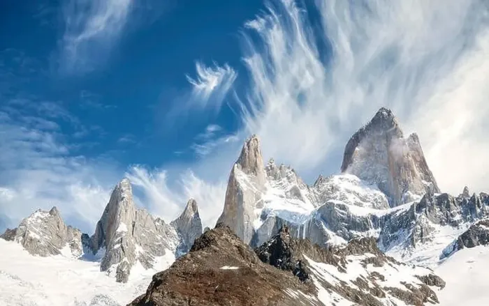 Framed Print : Fitz Roy Mountain Range in Patagonia, Argentina Framed Print : Fitz Roy Mountain Range in Patagonia, Argentina