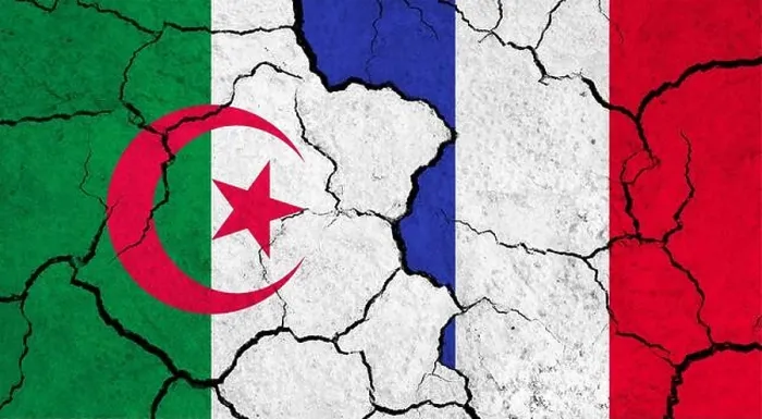 Framed Print : Flags of Algeria and France on cracked surface - politics, relationship concept Framed Print : Flags of Algeria and France on cracked surface - politics, relationship concept