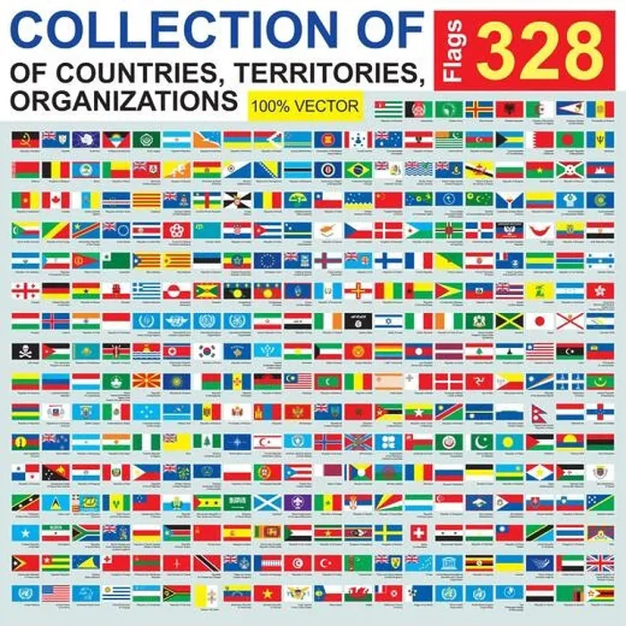Framed Print : Flags, big collection, flags of all countries of the world, territory, organization Framed Print : Flags, big collection, flags of all countries of the world, territory, organization