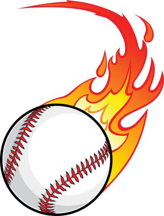 Framed Print : Flaming fast baseball cartoon shaded base ball symbol logo vector isolated on white background Framed Print : Flaming fast baseball cartoon shaded base ball symbol logo vector isolated on white background