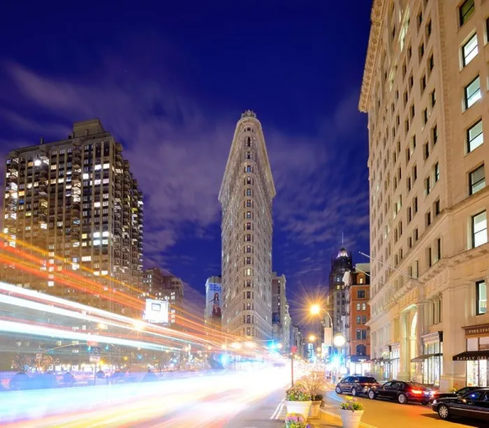 Framed Print : The Flatiron District in New York City