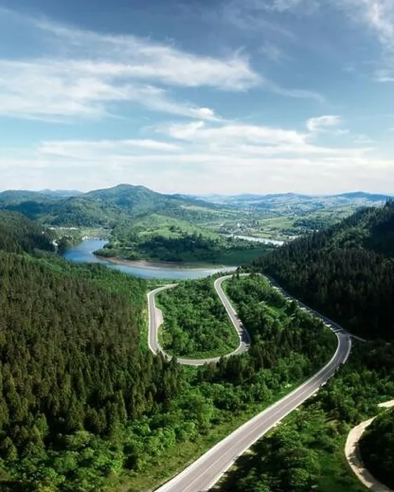 Framed Print : Flight over the summer mountains with mountain road serpentine, river and forest. Ukraine, Carpathian mountains. Landscape photography Framed Print : Flight over the summer mountains with mountain road serpentine, river and forest. Ukraine, Carpathian mountains. Landscape photography