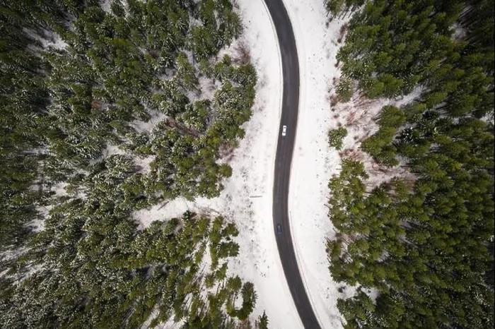 Framed Print : Flight over the winter mountains with road serpentine and snowy forest. Top down view. Landscape photography Framed Print : Flight over the winter mountains with road serpentine and snowy forest. Top down view. Landscape photography