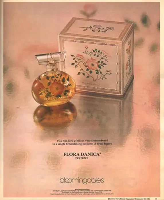 Framed Print : Flora Danica Perfume Blooomingdales magazine advertisement 1981, paper advert The New York Times magazine Framed Print : Flora Danica Perfume Blooomingdales magazine advertisement 1981, paper advert The New York Times magazine