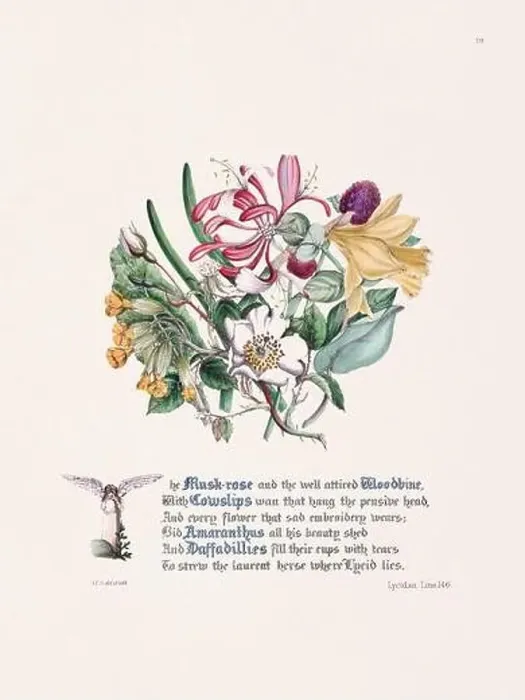 Framed Print : Floral bouquet illustration Framed Print : Floral bouquet illustration