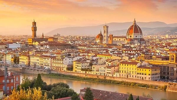 Florence - cityscape view from Piazzale Michelangelo, Italy