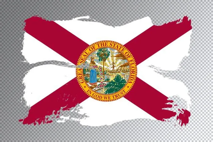 Framed Print : Florida state flag, Florida flag transparent background Framed Print : Florida state flag, Florida flag transparent background