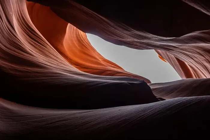 Framed Print : Flowing rock formation. Natural Beauty of the Lower Antelope Canyon in Page, Arizona Framed Print : Flowing rock formation. Natural Beauty of the Lower Antelope Canyon in Page, Arizona