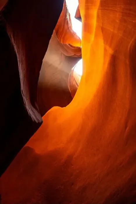 Framed Print : Flowing rock formation. Natural Beauty of the Lower Antelope Canyon in Page, Arizona Framed Print : Flowing rock formation. Natural Beauty of the Lower Antelope Canyon in Page, Arizona