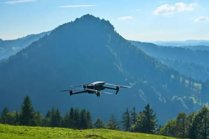 Framed Print : flying drone in the Allgaeu mountains taking pictures and movies Framed Print : flying drone in the Allgaeu mountains taking pictures and movies