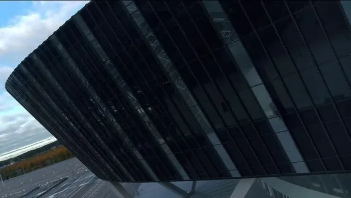 Framed Print : Flying around the glass building, exhibition center. Stock footage. Concept of modern architecture design Framed Print : Flying around the glass building, exhibition center. Stock footage. Concept of modern architecture design