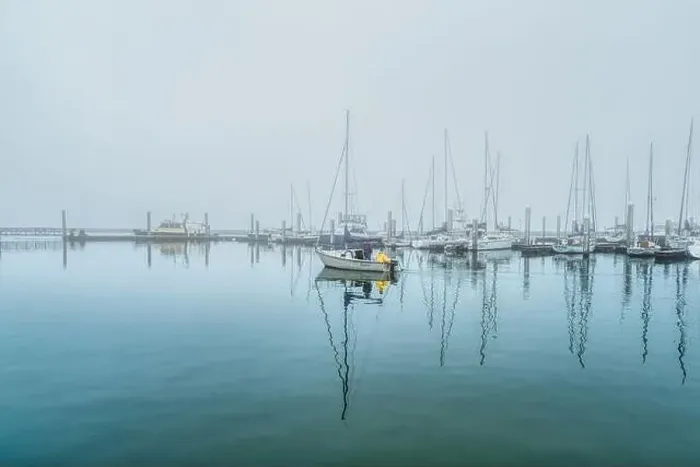Framed Print : Foggy day at the Corpus Christi Municipal Marina in Texas Framed Print : Foggy day at the Corpus Christi Municipal Marina in Texas