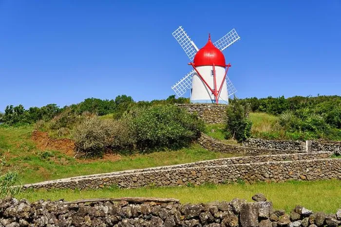 Framed Print : Fontes traditional windmill. Graciosa island, Azores islands. Portugal Framed Print : Fontes traditional windmill. Graciosa island, Azores islands. Portugal