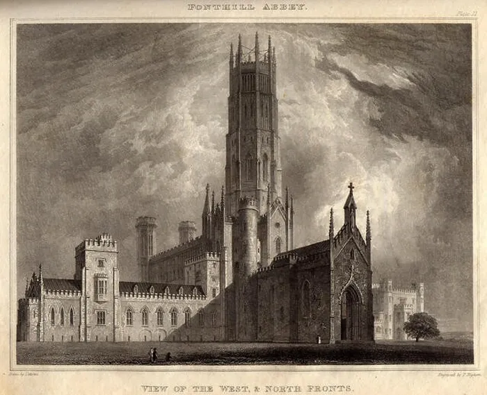 Framed Print : Fonthill Abbey designed for William Beckford by the architect James Wyatt