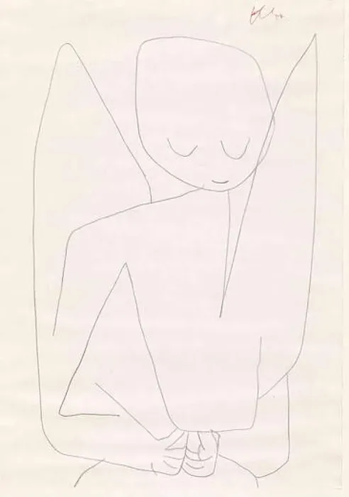 Framed Print : Forgetful Angel (Vergesslicher Engel). Author: PAUL KLEE Framed Print : Forgetful Angel (Vergesslicher Engel). Author: PAUL KLEE