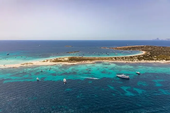 Framed Print : formentera, beautiful sea of baleares islands, aerial view Framed Print : formentera, beautiful sea of baleares islands, aerial view
