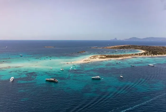 Framed Print : formentera, beautiful sea of baleares islands, aerial view Framed Print : formentera, beautiful sea of baleares islands, aerial view