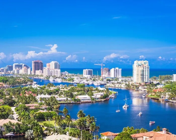 Framed Print : Fort Lauderdale, Florida, USA skyline over Barrier Island Framed Print : Fort Lauderdale, Florida, USA skyline over Barrier Island