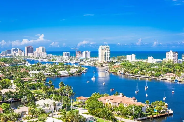 Framed Print : Fort Lauderdale, Florida, USA skyline over Barrier Island Framed Print : Fort Lauderdale, Florida, USA skyline over Barrier Island