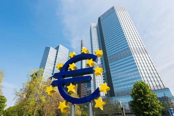 Framed Print : Frankfurt, Germany - May 1, 2016: Euro sign in Frankfurt am Main, Germany. Frankfurt is the largest city in the Germany state of Hesse Framed Print : Frankfurt, Germany - May 1, 2016: Euro sign in Frankfurt am Main, Germany. Frankfurt is the largest city in the Germany state of Hesse