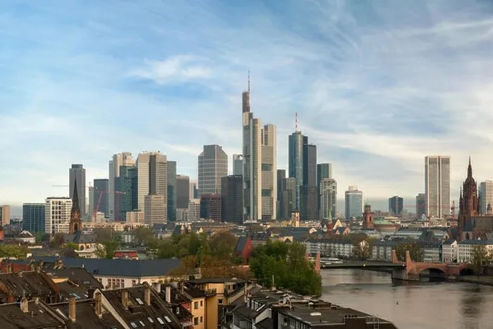 Framed Print : Frankfurt am Main. Image of Frankfurt am Main skyline at morning in Germany Framed Print : Frankfurt am Main. Image of Frankfurt am Main skyline at morning in Germany