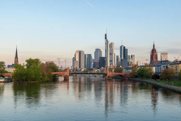 Framed Print : Frankfurt am Main. Image of Frankfurt am Main skyline at morning in Germany Framed Print : Frankfurt am Main. Image of Frankfurt am Main skyline at morning in Germany