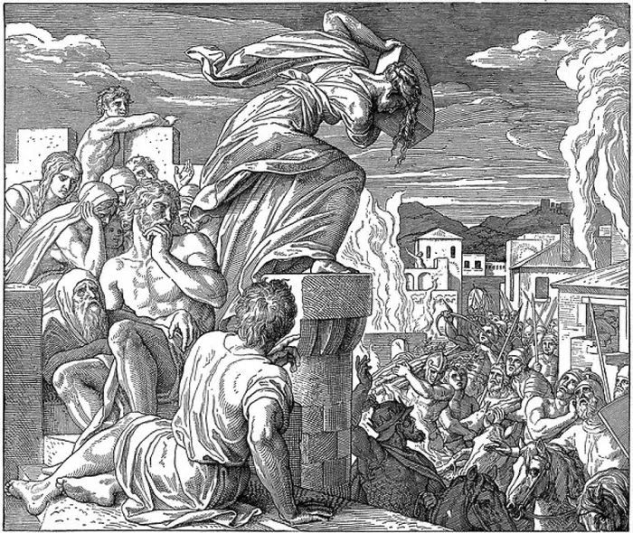 Framed Print : The fratricide Abimelech's dead Framed Print : The fratricide Abimelech's dead
