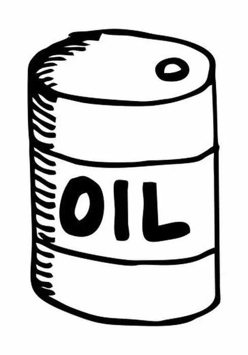 Framed Print : A freehand illustration of an oil can. Black outlines on white background Framed Print : A freehand illustration of an oil can. Black outlines on white background