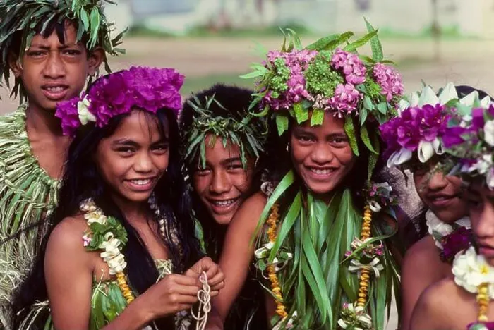 Framed Print : FRENCH POLYNESIA, AUSTRAL ISLAND, RAPA ISLAND, TEENAGERS IN TRADITIONAL CLOTHING Framed Print : FRENCH POLYNESIA, AUSTRAL ISLAND, RAPA ISLAND, TEENAGERS IN TRADITIONAL CLOTHING
