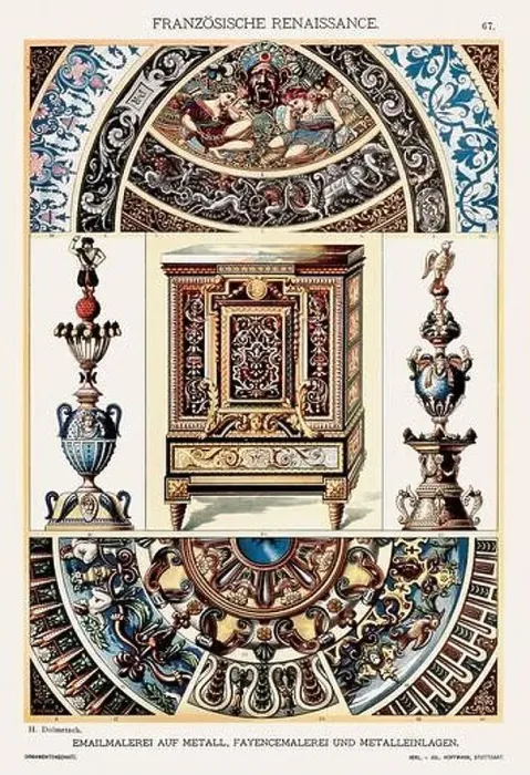 Framed Print : French Renaissance Ornamentation Framed Print : French Renaissance Ornamentation