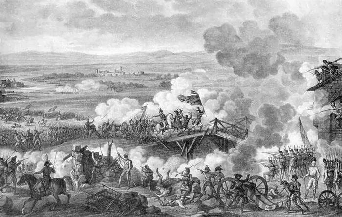 Framed Print : French Revolutionary War, Battle of Arcole, 1796 Framed Print : French Revolutionary War, Battle of Arcole, 1796