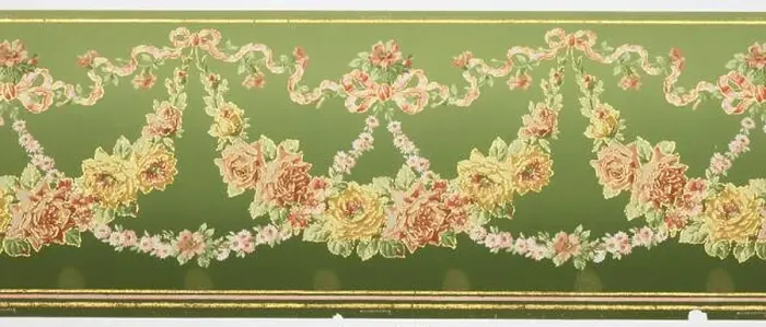Framed Print : Frieze. Flitter frieze containing swags of roses hung from the vine-entwined ribbons with daisy chains linking Framed Print : Frieze. Flitter frieze containing swags of roses hung from the vine-entwined ribbons with daisy chains linking