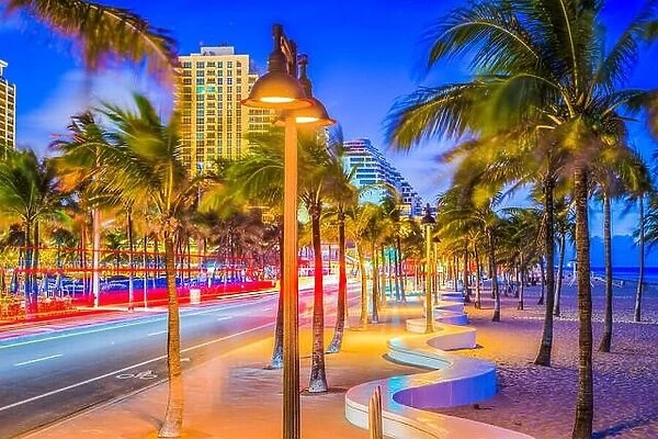 Ft. Lauderdale, Florida, USA on the beach strip