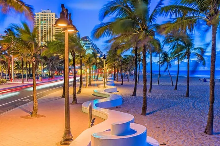 Framed Print : Ft. Lauderdale, Florida, USA on the beach strip Framed Print : Ft. Lauderdale, Florida, USA on the beach strip