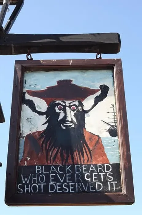 Framed Print : Fun Black Beard painted wooden sign on the Stade, Hastings, East Sussex Framed Print : Fun Black Beard painted wooden sign on the Stade, Hastings, East Sussex