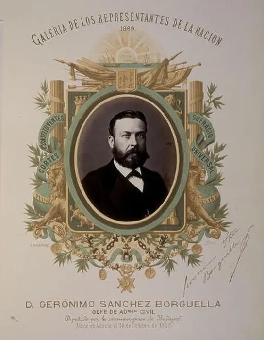 Framed Print : GALERIA DE REPRESENTANTES DE LA NACION 1869 - DON GERONIMO SANCHEZ BORGUELLA - DIPUTADO POR BADAJOZ Framed Print : GALERIA DE REPRESENTANTES DE LA NACION 1869 - DON GERONIMO SANCHEZ BORGUELLA - DIPUTADO POR BADAJOZ