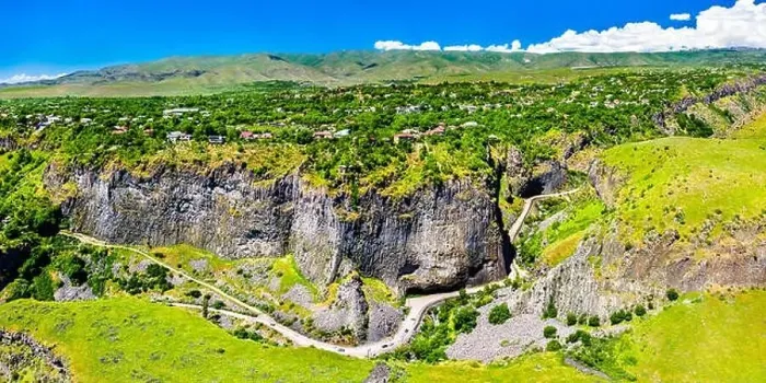 Framed Print : The Garni Gorge with basalt column formations. Armenia Framed Print : The Garni Gorge with basalt column formations. Armenia