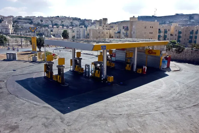 Framed Print : Empty Gas station view in Jerus alem, Is rael Framed Print : Empty Gas station view in Jerus alem, Is rael